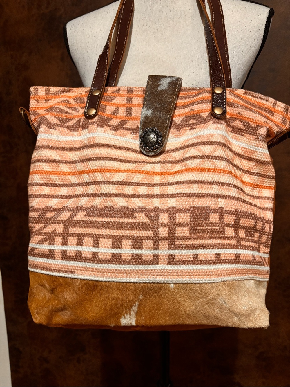 Myra tea rose tote